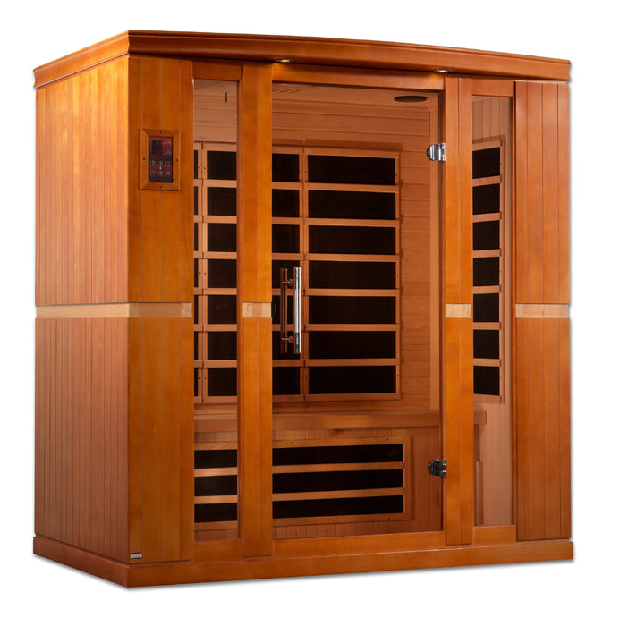 Dynamic Saunas 4-person dyn-6440-01 Low EMF far Infrared Sauna With Hemlock wood -Bergamo