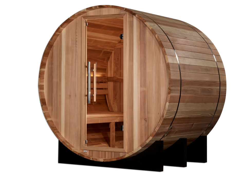 GDI 2 Person Barrel Traditional Sauna - Pacific Cedar -"St. Moritz"Model:** GDI-B002-01