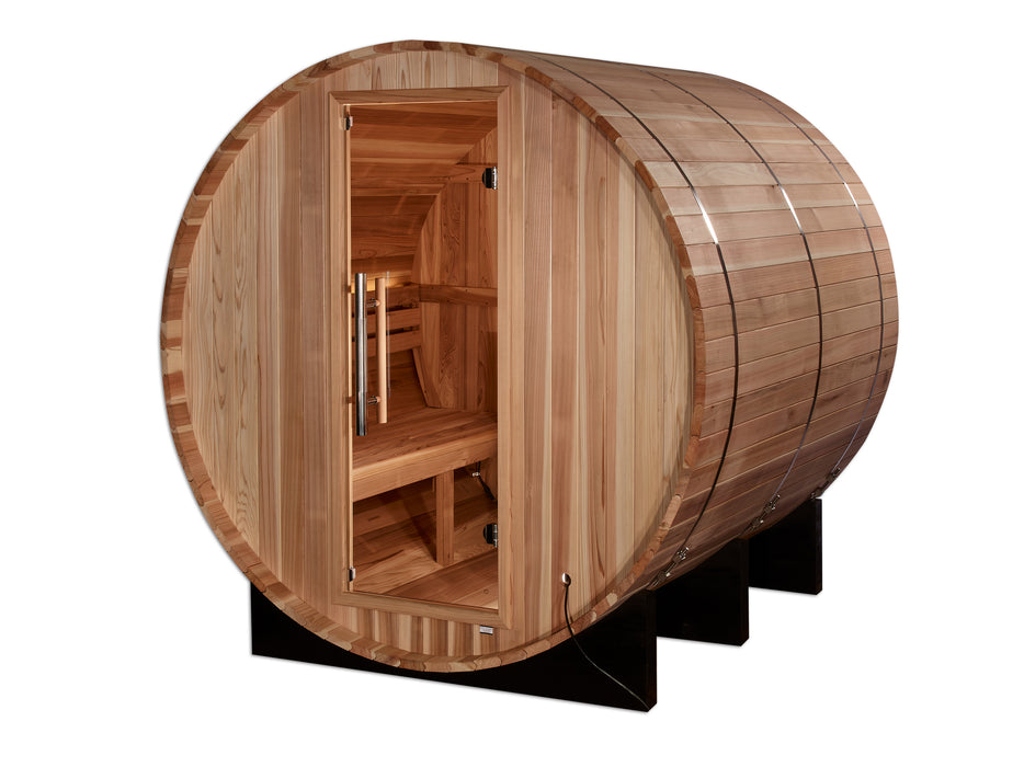 GDI  4-Person Traditional Barrel Sauna – ** -"Arosa" *Model:** GDI-B004-01