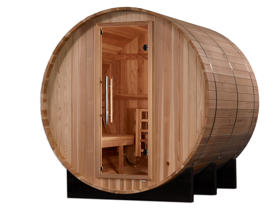 GDI  4-Person Traditional Barrel Sauna – ** -"Arosa" *Model:** GDI-B004-01