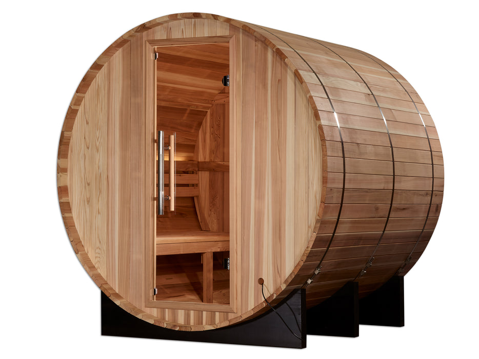 GDI  4-Person Traditional Barrel Sauna – ** -"Arosa" *Model:** GDI-B004-01