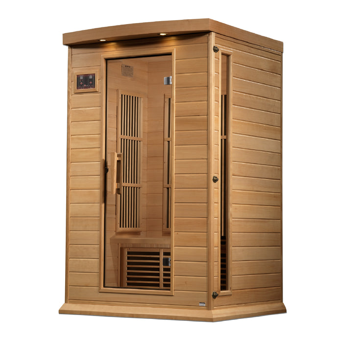 Maxxus 2 Person Near Zero EMF FAR Infrared Sauna - Canadian Hemlock MX‐K206‐01‐ZF