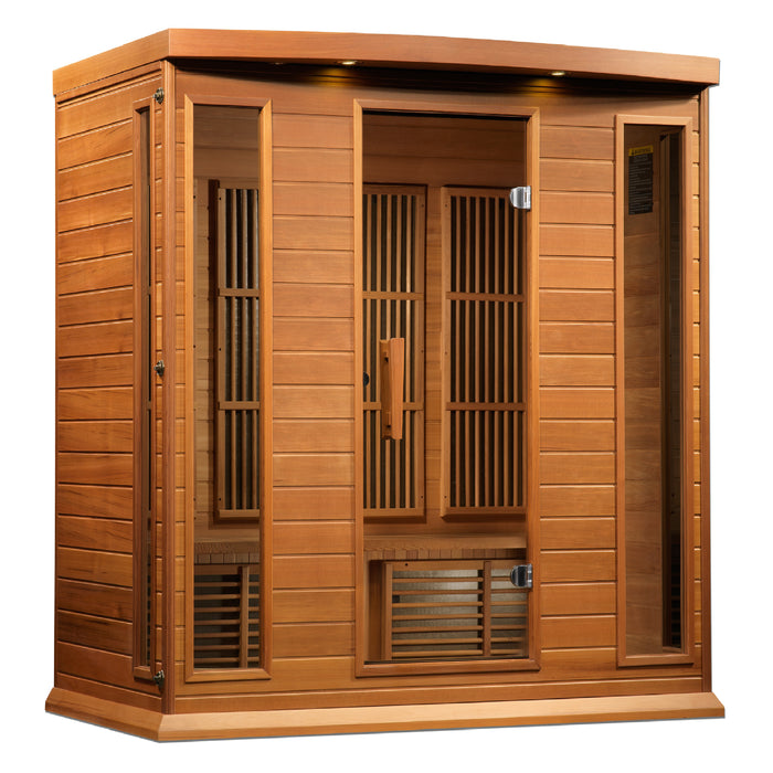 Maxxus "Chaumont Edition" 4 Person Near Zero EMF FAR Infrared Sauna - Canadian Red CedarModel: MX-K406-01-ZF CED